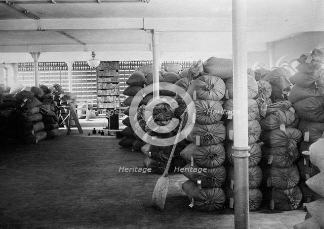 China - Beans at Dalny, between c1910 and c1915. Creator: Bain News Service.
