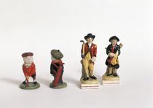 China figures, c1900-1918. Creator: Unknown