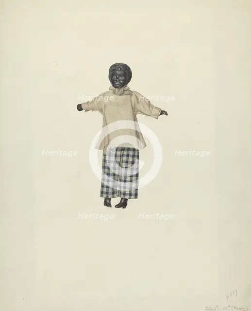 China Headed Negro Doll, 1935/1942. Creator: Henry Murphy.