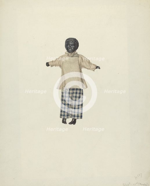 China Headed Negro Doll, 1935/1942. Creator: Henry Murphy.
