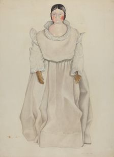 China Headed Doll, 1935/1942. Creator: William Paul Childers
