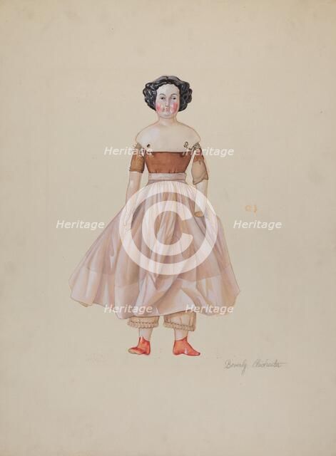 China-Headed Doll, c. 1936. Creator: Beverly Chichester.