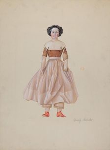 China-Headed Doll, c. 1936. Creator: Beverly Chichester