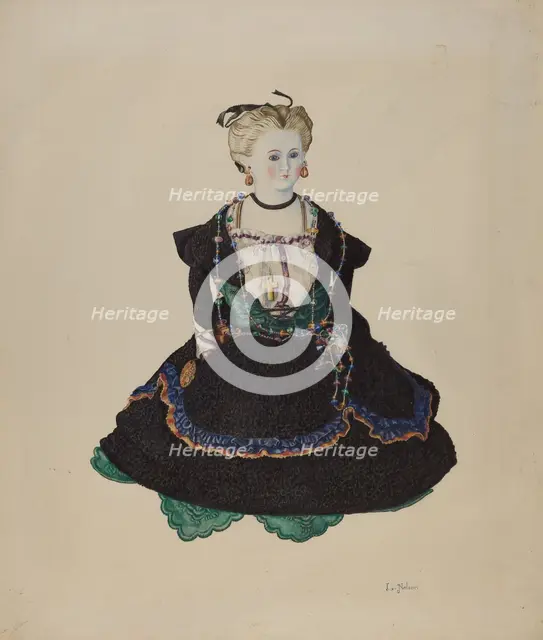 China Headed Doll, c. 1941. Creator: Lelah Nelson.