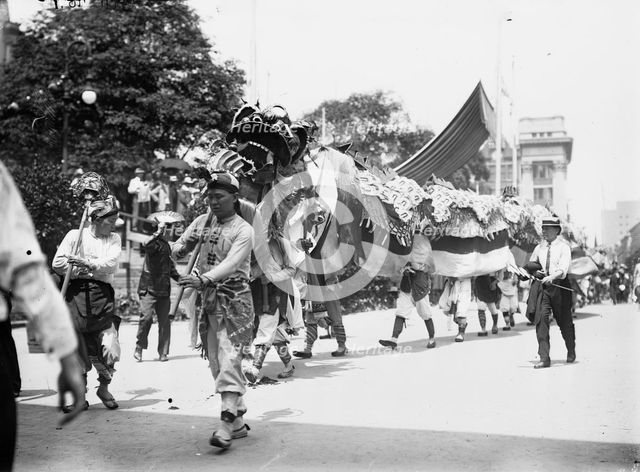 China in N.Y. 4th of July Parade, between c1910 and c1915. Creator: Bain News Service.