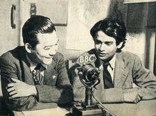 China meets Ceylon in London - Hsiao Ch'ien and J. M. Tambimuttu 1942 Creator: Unknown