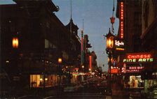 Chinatown, San Francisco, California, USA, 1957
