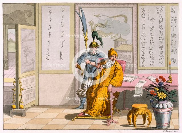 Chinese Taoist religious leaders: The Divinity Kuan-ti, c1820-30. Creator: Italian School (19th Century).