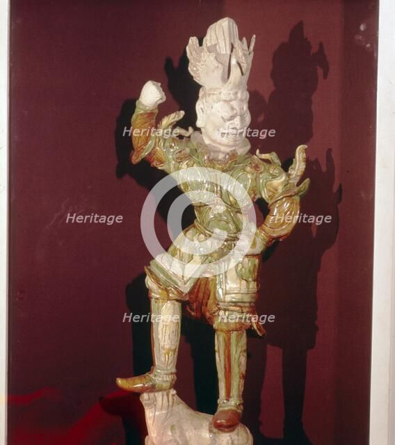 Chinese Tomb Guardian, T'ang Dynasty, 7th-10th century Artist: Unknown.
