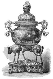 Chinese vase, purchased by the King of the Belgians, 1869. Creator: Unknown