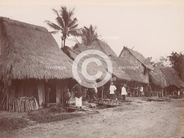 Chinese Village, Singapore, 1860s-70s. Creator: Unknown.