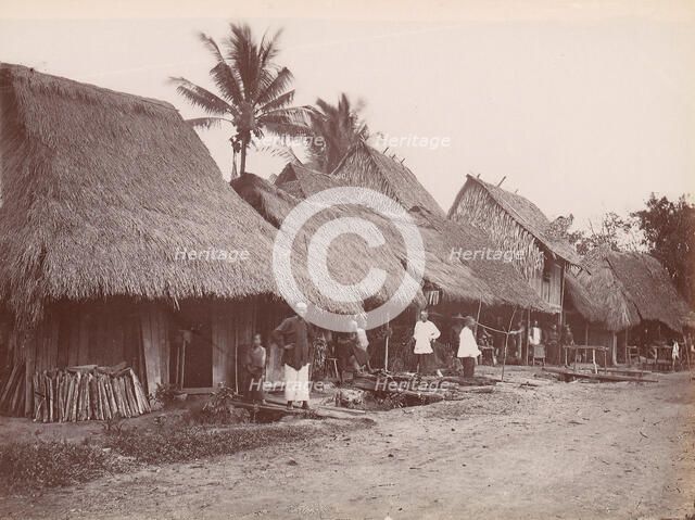 Chinese Village, Singapore, 1860s-70s. Creator: Unknown.