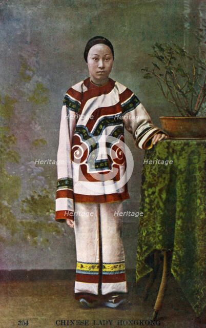 Chinese woman, Hong Kong, 20th century. Artist: Unknown