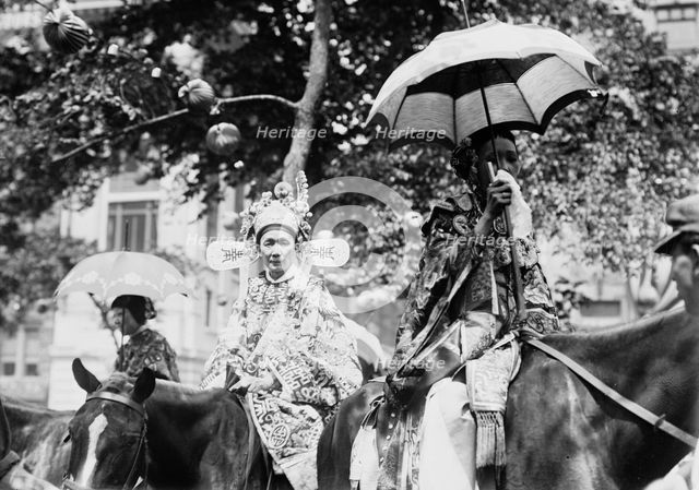Chinese women in N.Y. 4th July parade, between c1910 and c1915. Creator: Bain News Service.