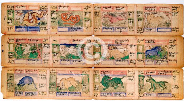 Chinese zodiac figures, late 18th century. Artist: Unknown
