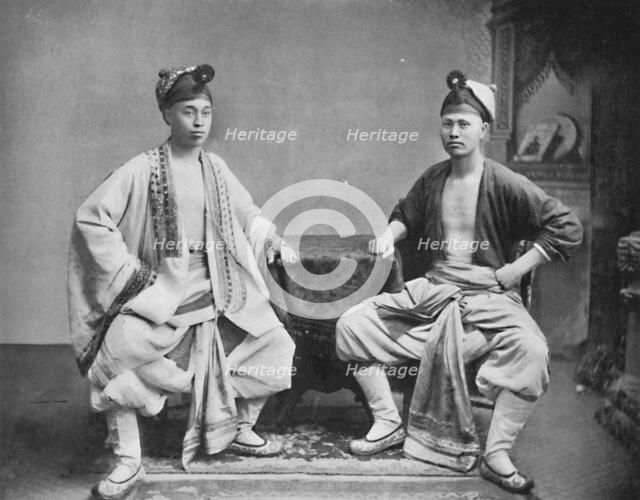 Chinese actors, 1902. Artist: CC Pierce & Co.