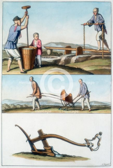 Chinese agriculture, 1825-1835. Creator: Unknown.