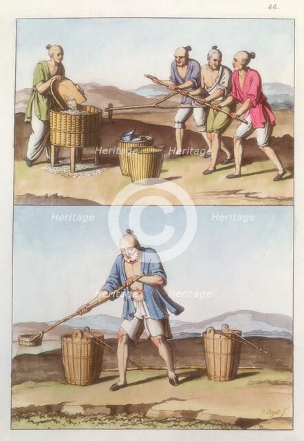Chinese agriculture, 1825-1835 Artist: Unknown