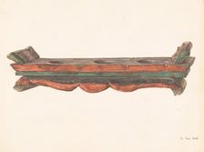 Chinese Altar Tray, c. 1939. Creator: Vera Van Voris
