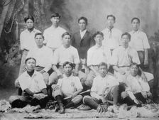 Chinese baseball team, Honolulu, 1910. Creator: Bain News Service