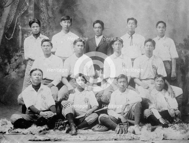 Chinese baseball team, Honolulu, 1910. Creator: Bain News Service.
