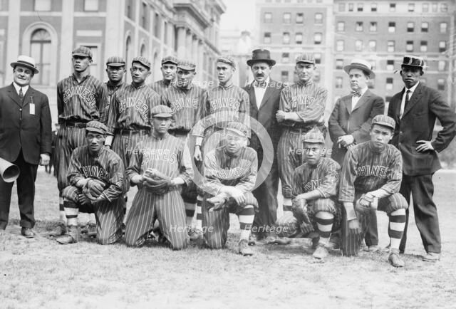 Chinese B.B. team, Hawaii, 1914. Creator: Bain News Service.
