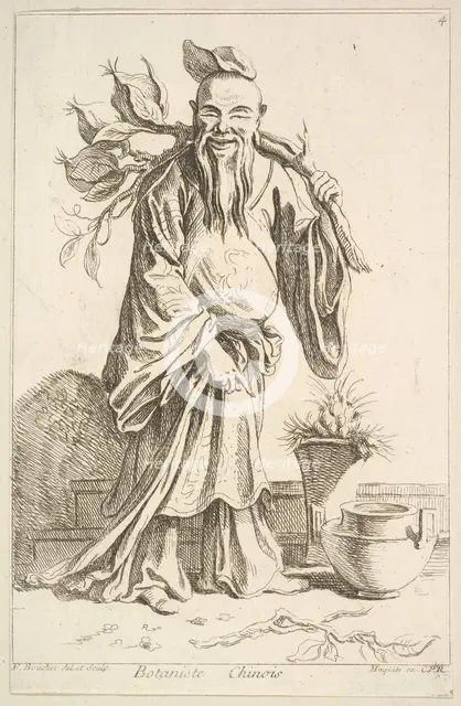 Chinese botanist, 1738-45. Creator: Francois Boucher.