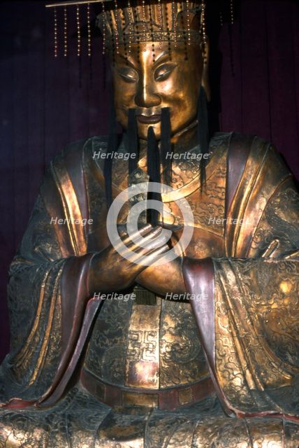Chinese Bronze, A Taoist Emperor. Artist: Unknown.