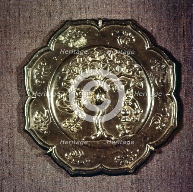 Chinese Bronze Mirror, T'ang Dynasty, 618-906. Artist: Unknown.