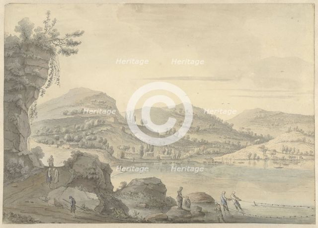 Chinese fantasy landscape, 1779. Creator: Theodorus Wilkens.
