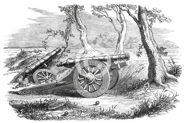 Chinese field gun - from a sketch by our special artist, 1860. Creator: Unknown.