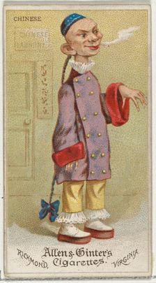Chinese, from World's Dudes series (N31) for Allen & Ginter Cigarettes, 1888., 1888. Creator: Allen & Ginter