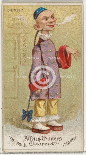 Chinese, from World's Dudes series (N31) for Allen & Ginter Cigarettes, 1888., 1888. Creator: Allen & Ginter.
