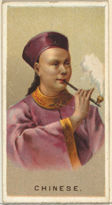 Chinese, from World's Smokers series (N33) for Allen & Ginter Cigarettes, 1888. Creator: Allen & Ginter