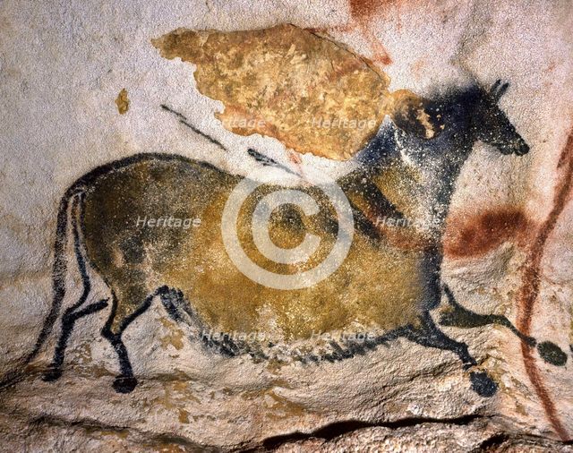 Chinese horse. Caves painting of Lascaux, ca 16.000-15.000 BC. Creator: Art of the Upper Paleolithic.