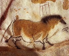 Chinese horse. Caves painting of Lascaux, ca 16.000-15.000 BC. Creator: Art of the Upper Paleolithic