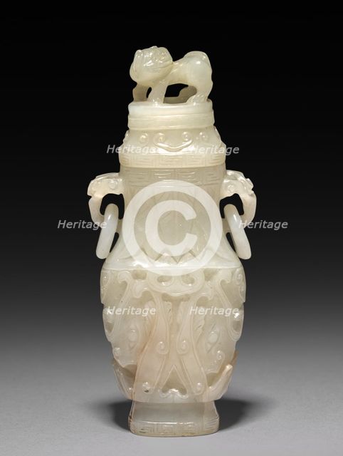 Chinese Jade Incense Set, 1644-1911. Creator: Unknown.