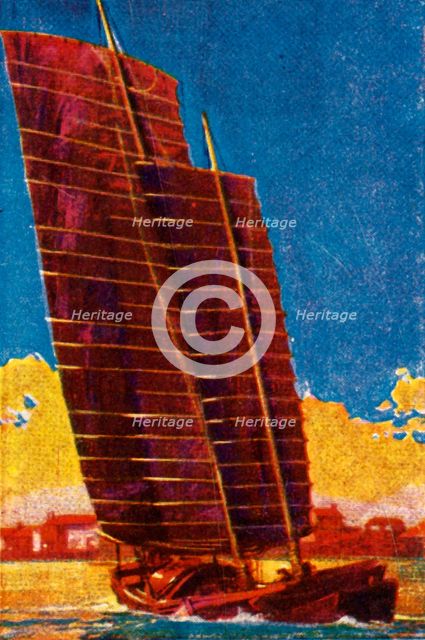 Chinese junk, c1928. Creator: Unknown.
