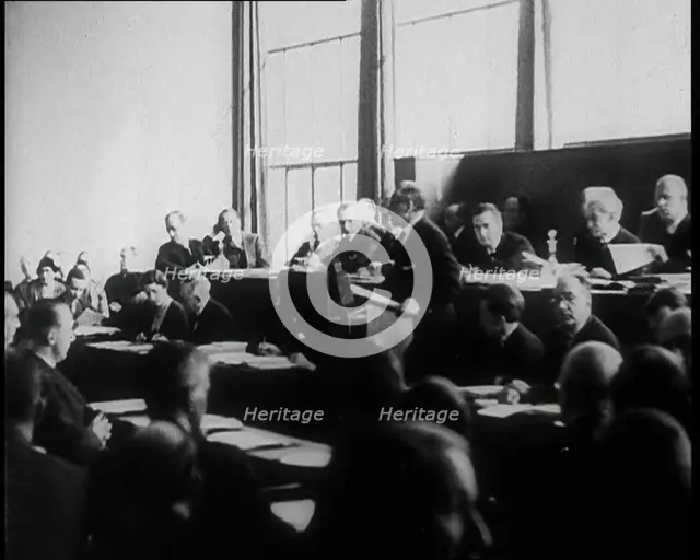 Chinese League of Nations Delegate Giving a Speech, 1933. Creator: British Pathe Ltd.