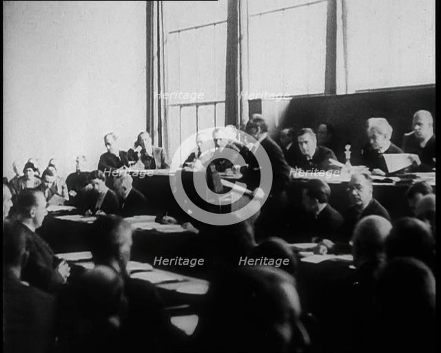 Chinese League of Nations Delegate Giving a Speech, 1933. Creator: British Pathe Ltd.