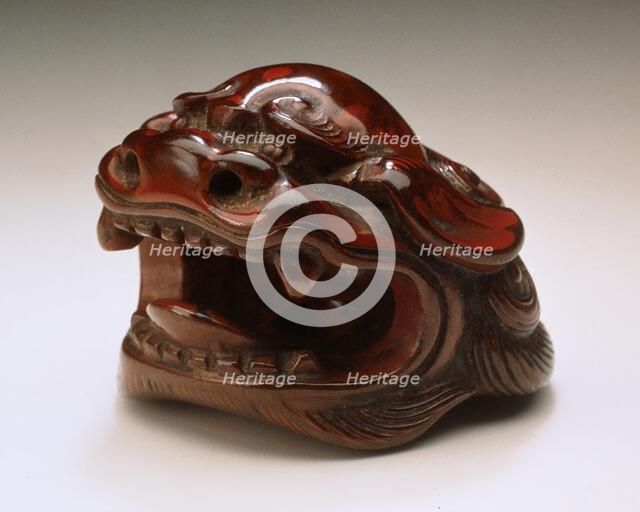 Chinese Lion Mask, 18th century. Creator: Unknown.