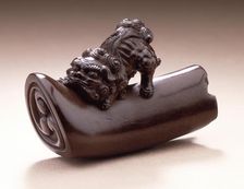 Chinese Lion on Tile, Late 18th-early 19th century. Creator: Tanaka Minko