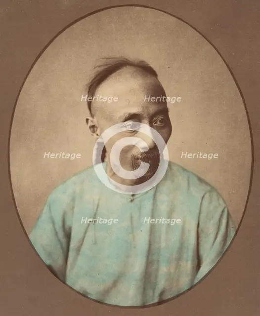 [Chinese Man], 1870s. Creator: Baron Raimund von Stillfried.