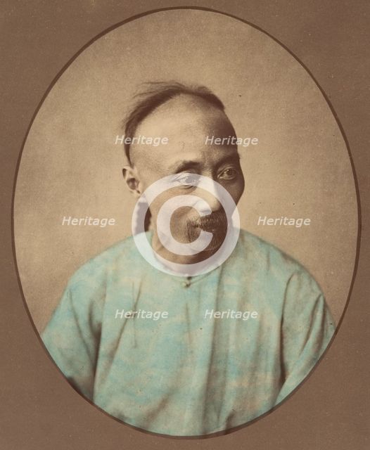 [Chinese Man], 1870s. Creator: Baron Raimund von Stillfried.