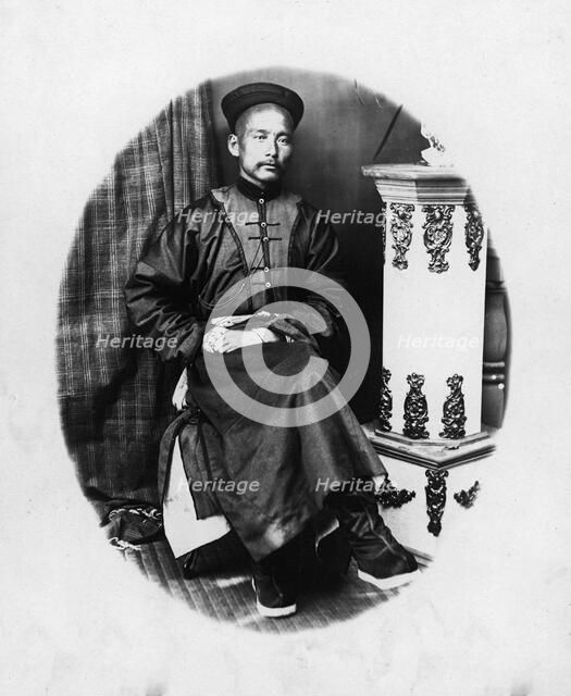 Chinese man from Aigul, 1865-1871. Creator: VV Lanin.