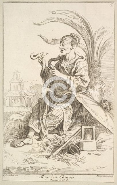 Chinese Magician, 1738-45. Creator: Jean-Baptiste Perronneau.