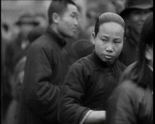 Chinese Men and Women Seeking Refugee from the Japanese Attack On Shangha..., 1937. Creator: British Pathe Ltd