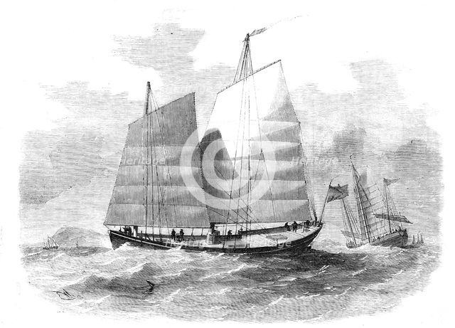 Chinese Merchants' Lorchas, Canton River, 1857. Creators: Edwin Weedon, Unknown.