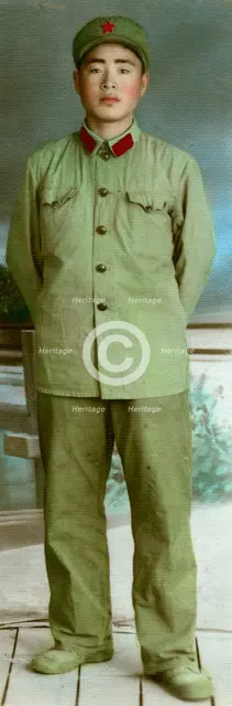 Chinese military uniform, 1966. Artist: Unknown