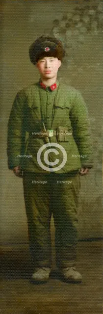 Chinese military uniform, 1966. Artist: Unknown
